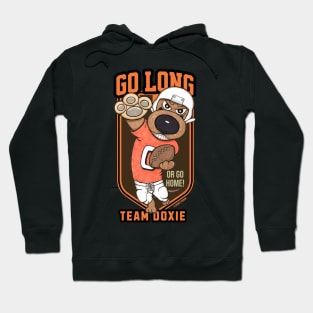 Cute Funny Doxie Dachshund Dog Football Player Hoodie